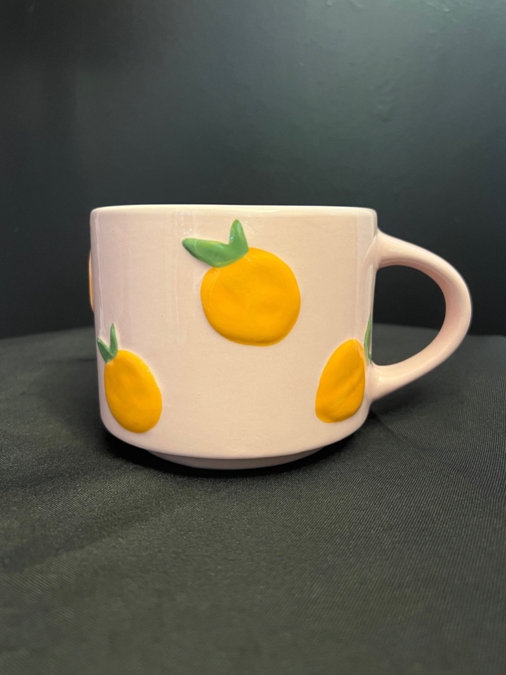 BUNDLE Pink Persimmons Ceramic Mug 25.5 oz w/ matching shirt size L - Picture 2 of 7